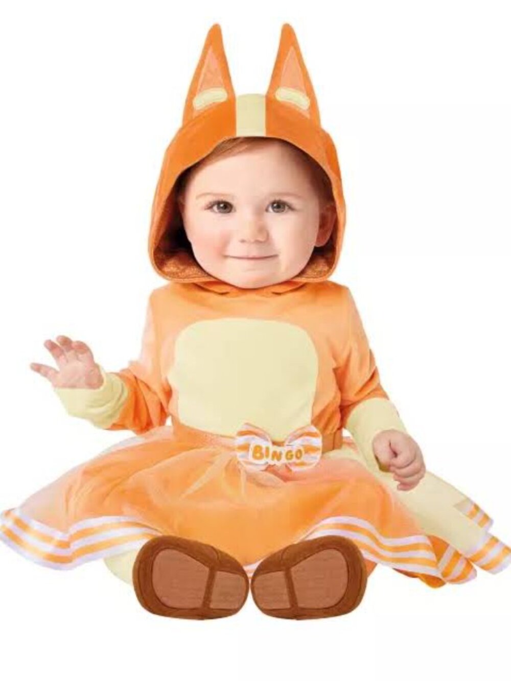 LIKE NEW IN PACKAGE Baby Bingo Dress Costume - Bluey SIZE 12-18 MONTHS